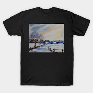 Peggy's Cottages in the Snow T-Shirt